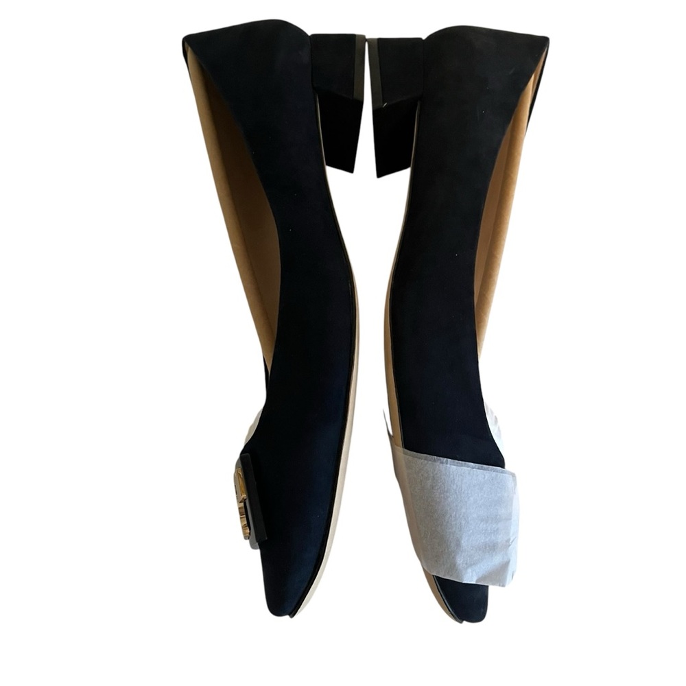 Tory Burch "GiGi" Suede Pump in Tory Navy Blue NIB 10 - Picture 6 of 9